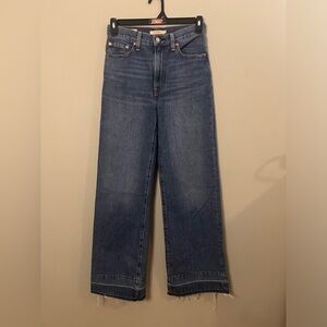 Levi's Ribcage Wide Leg Jean Medium Wash Women Size 27
